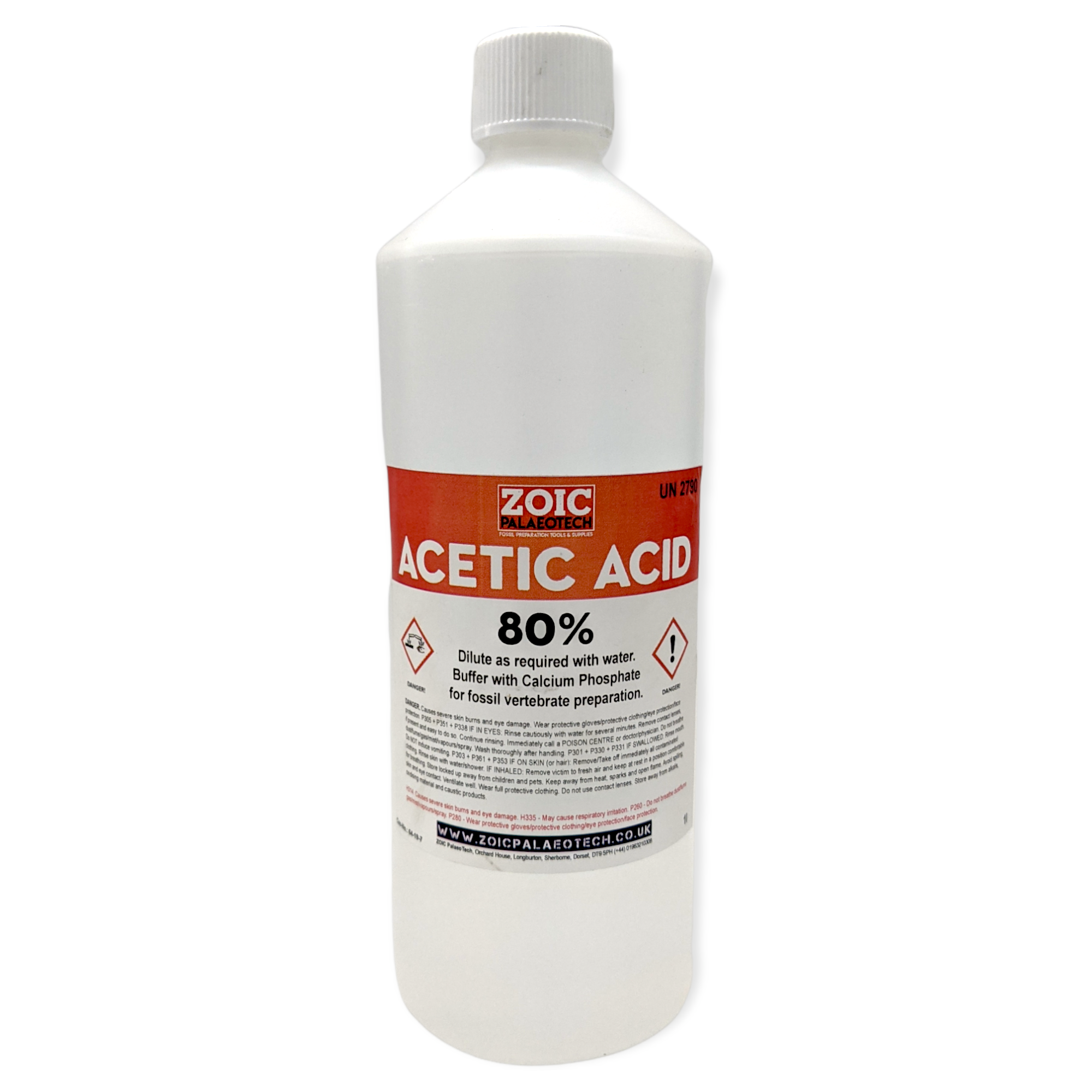 Acid 出品 Acetic Acid 80% (for dilution) – ZOIC PalaeoTech Limited