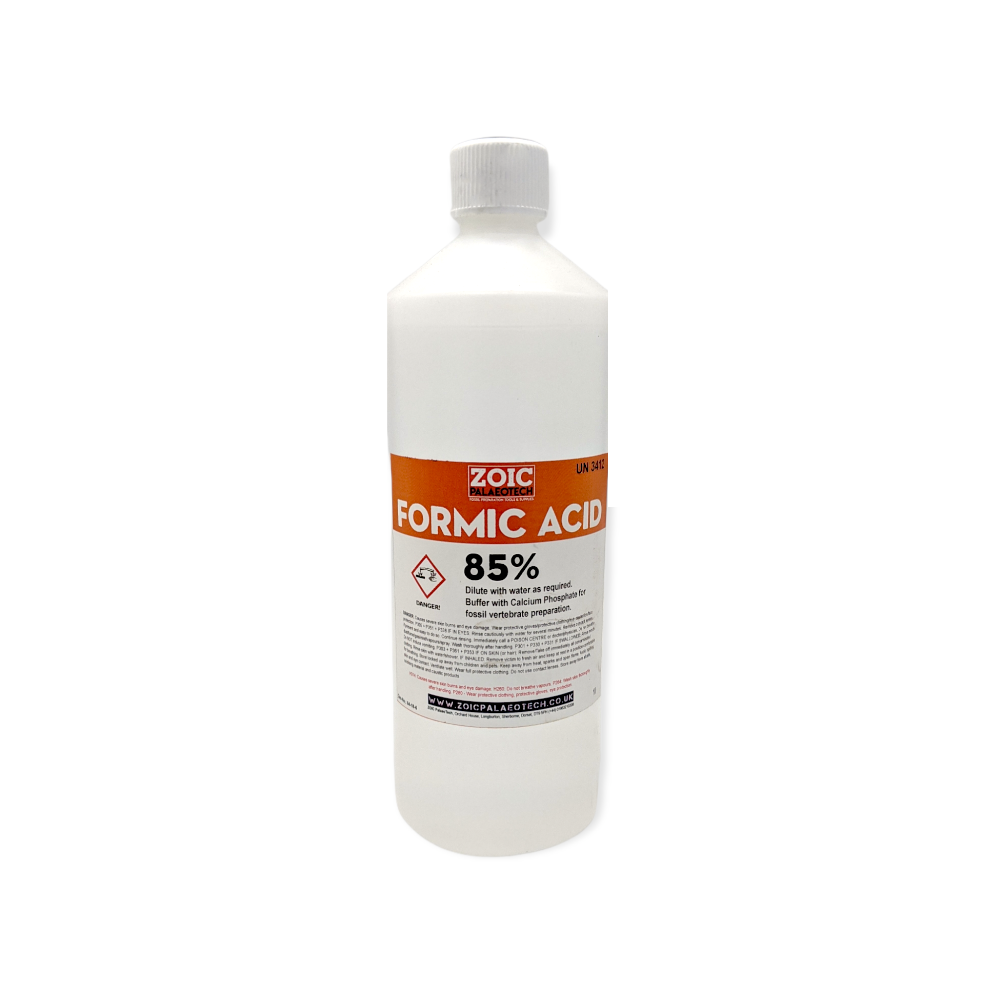 Formic Acid 85% (for dilution) – ZOIC PalaeoTech Limited