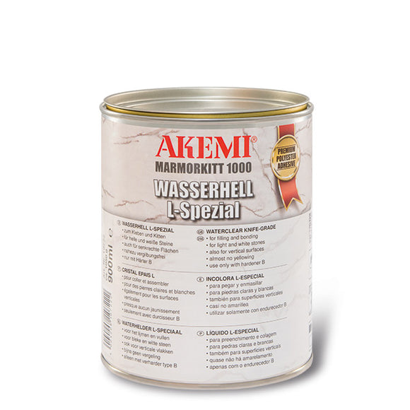 AKEMI Marble Filler 1000 Transparent L-Special Water Clear - Gel Grade 900ml
