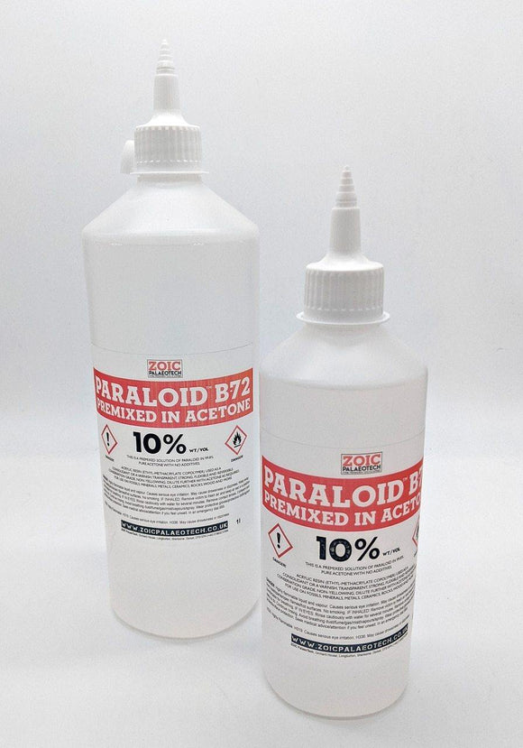Paraloid B-72 10% solution premixed acetone B72 large quantity easy
