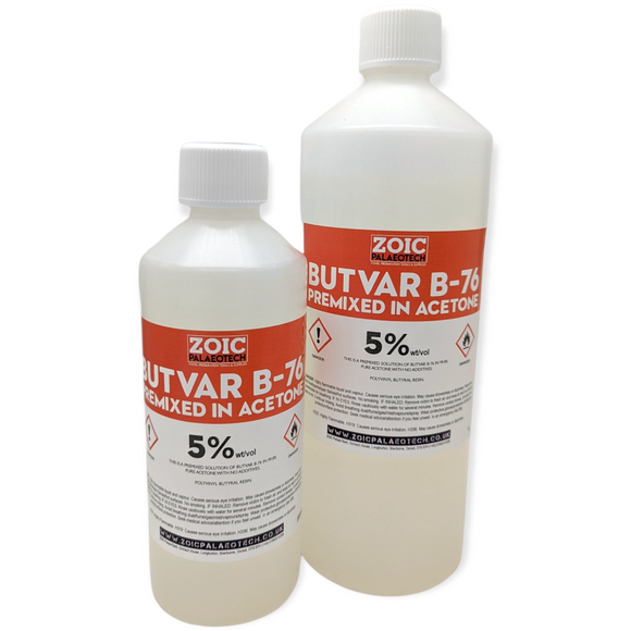 Butvar® B-76 5% wt/vol Premixed in Acetone