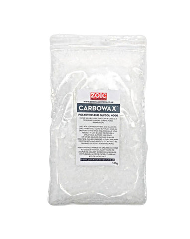 Carbowax™ PEG Water Soluble Support Wax - ZOIC PalaeoTech