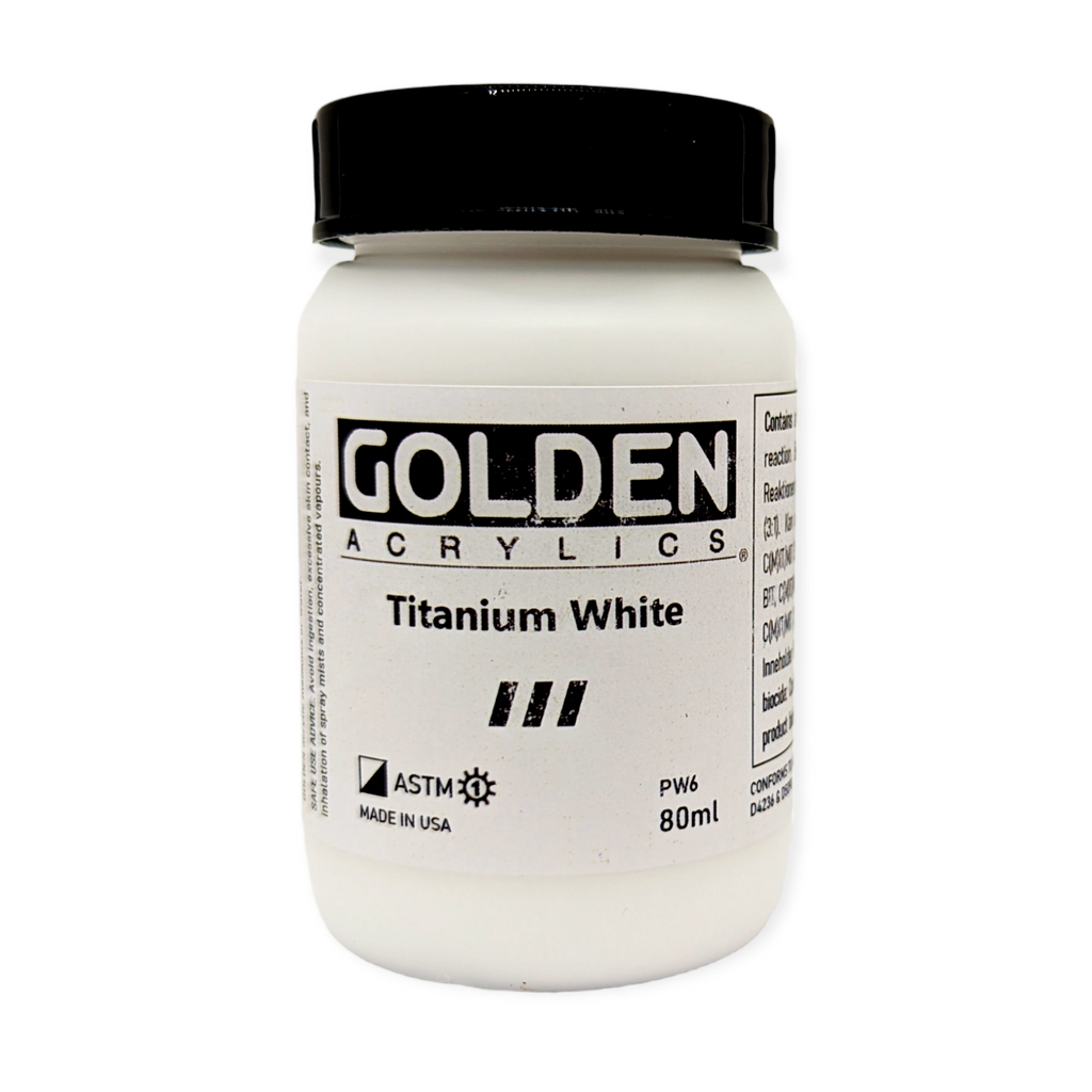 GOLDEN Acrylics - Titanium Oxide Pigment 80ml