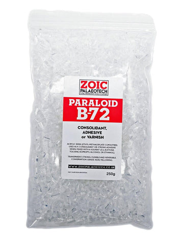 Paraloid B72 acrylic resin conservation fossils archaeology museums